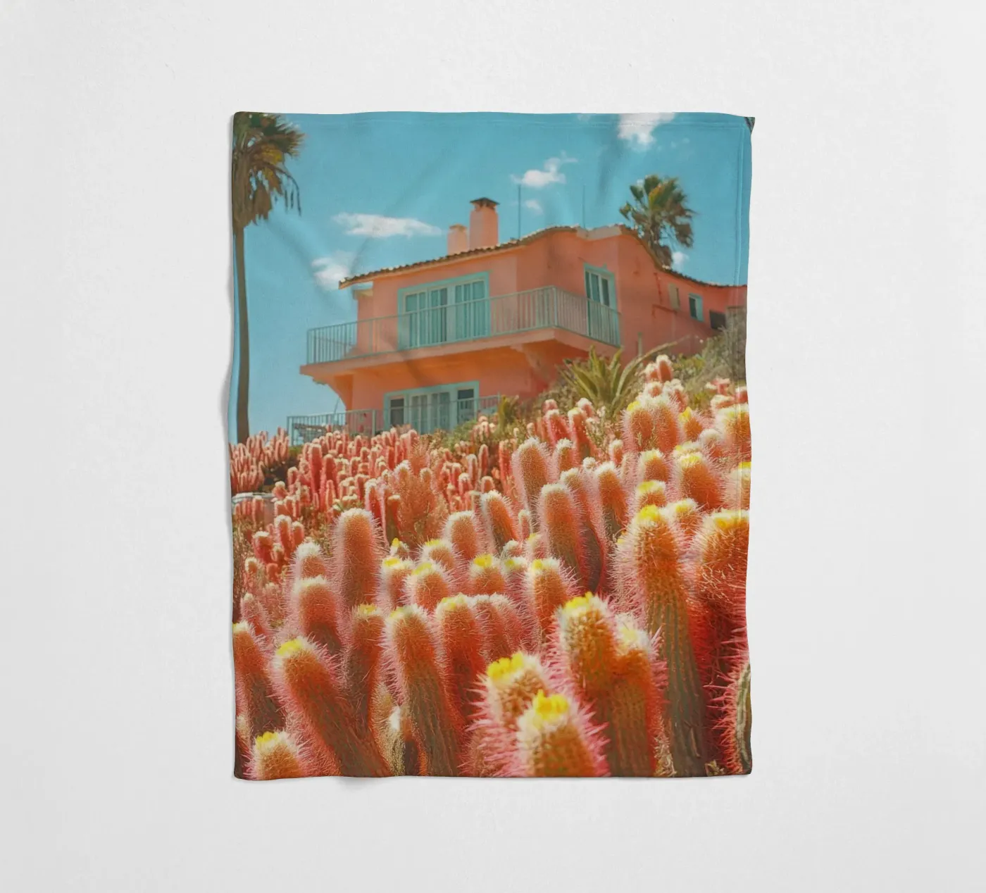 61 fleecedeken van Pink California | Affiches & Posters