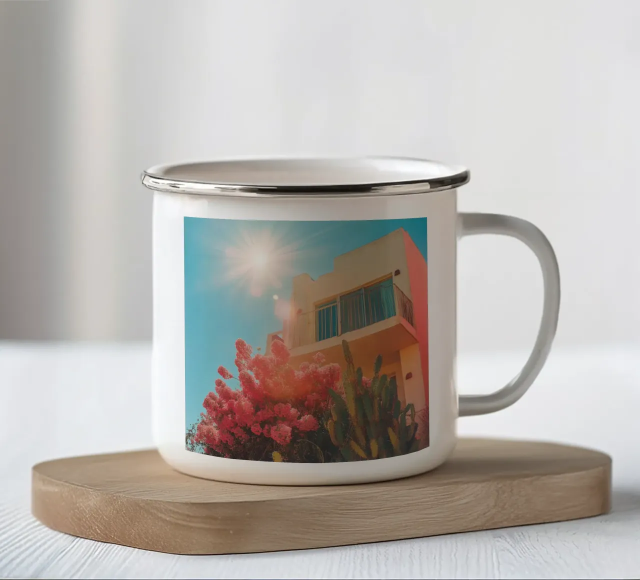 62 tazza in smalto da Pink California | Affiches & Posters