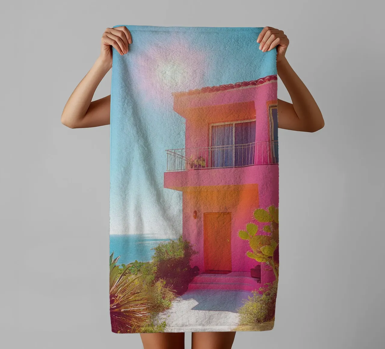 64 asciugamano da bagno da Pink California | Affiches & Posters