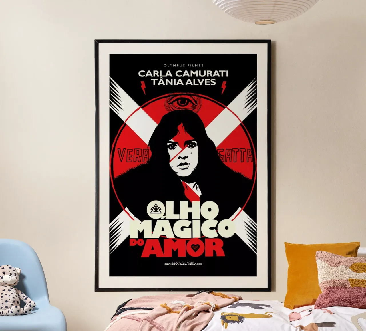 Olho Magico do Amor poster con telaio in legno da Butcher Billy