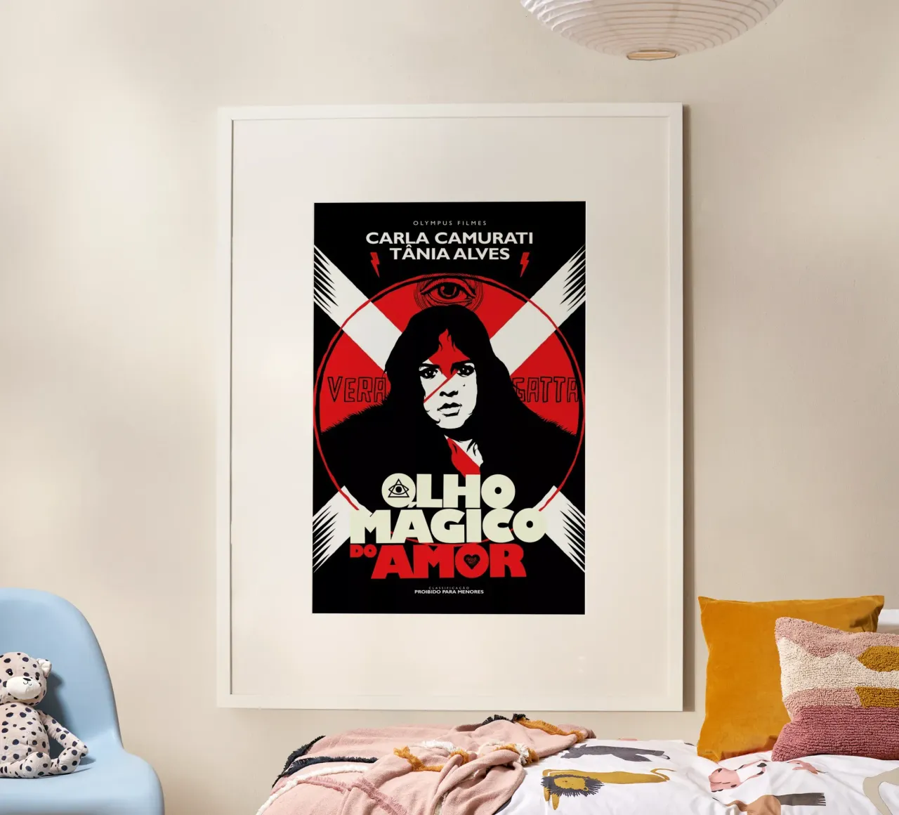 Olho Magico do Amor poster con telaio in legno da Butcher Billy