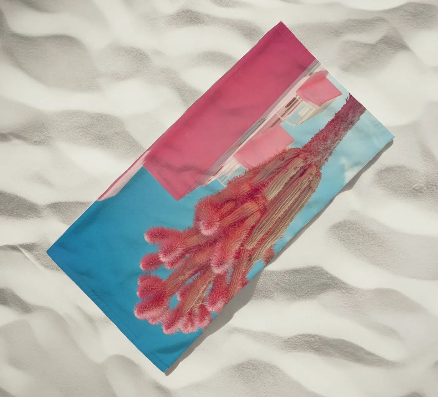 65 strandhanddoek van Pink California | Affiches & Posters