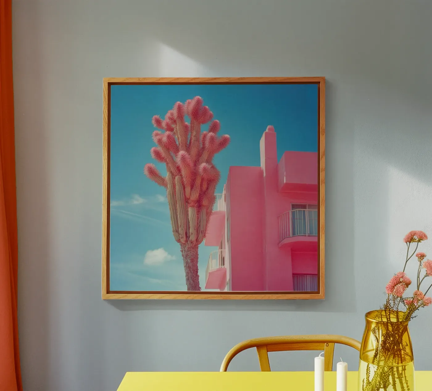 65 acryl van Pink California | Affiches & Posters