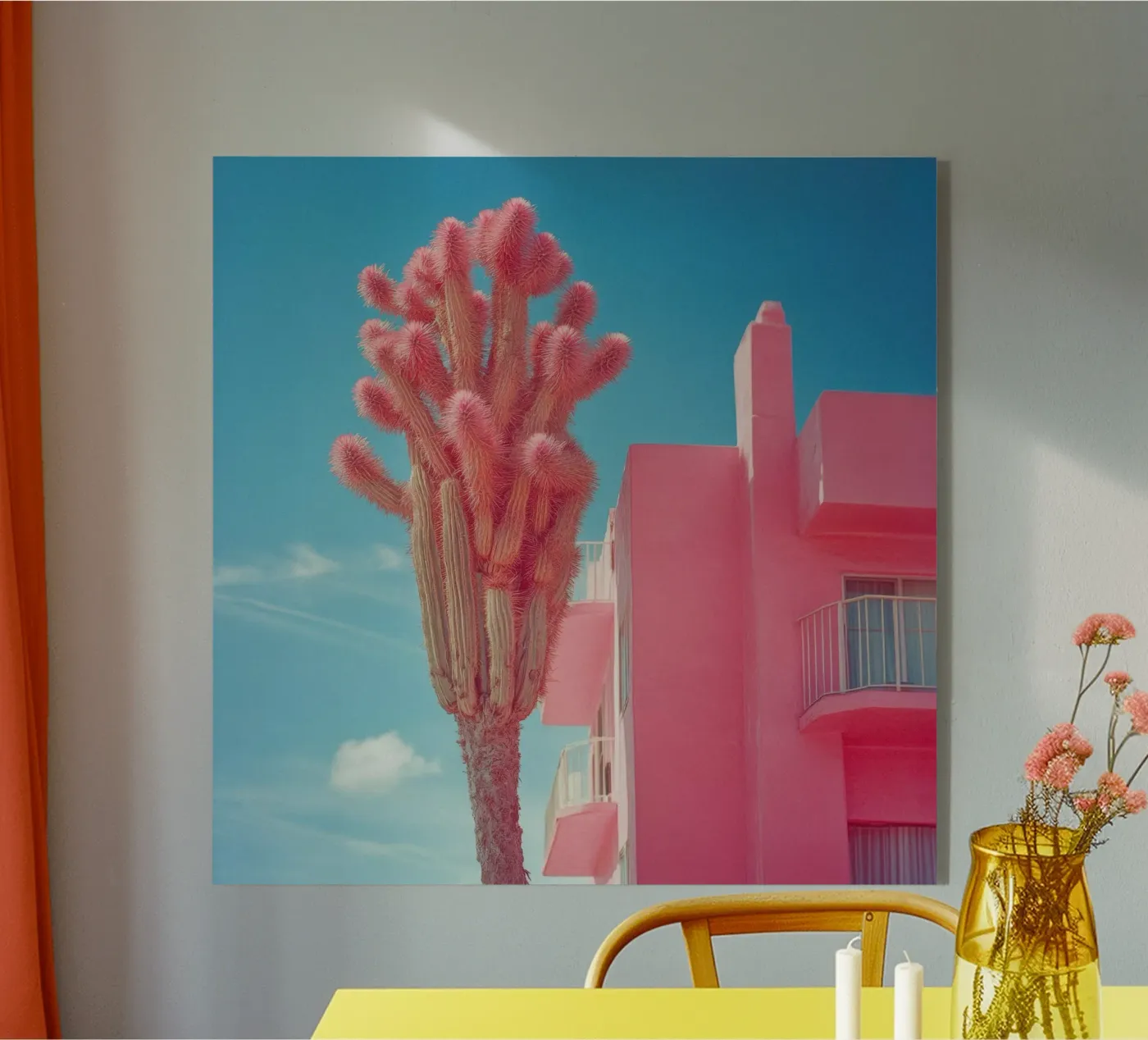65 acryl van Pink California | Affiches & Posters