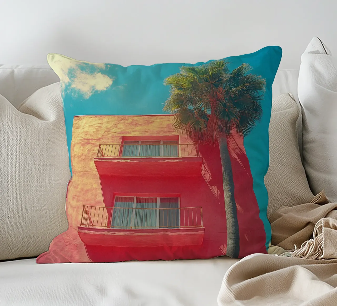 66 cuscino da Pink California | Affiches & Posters