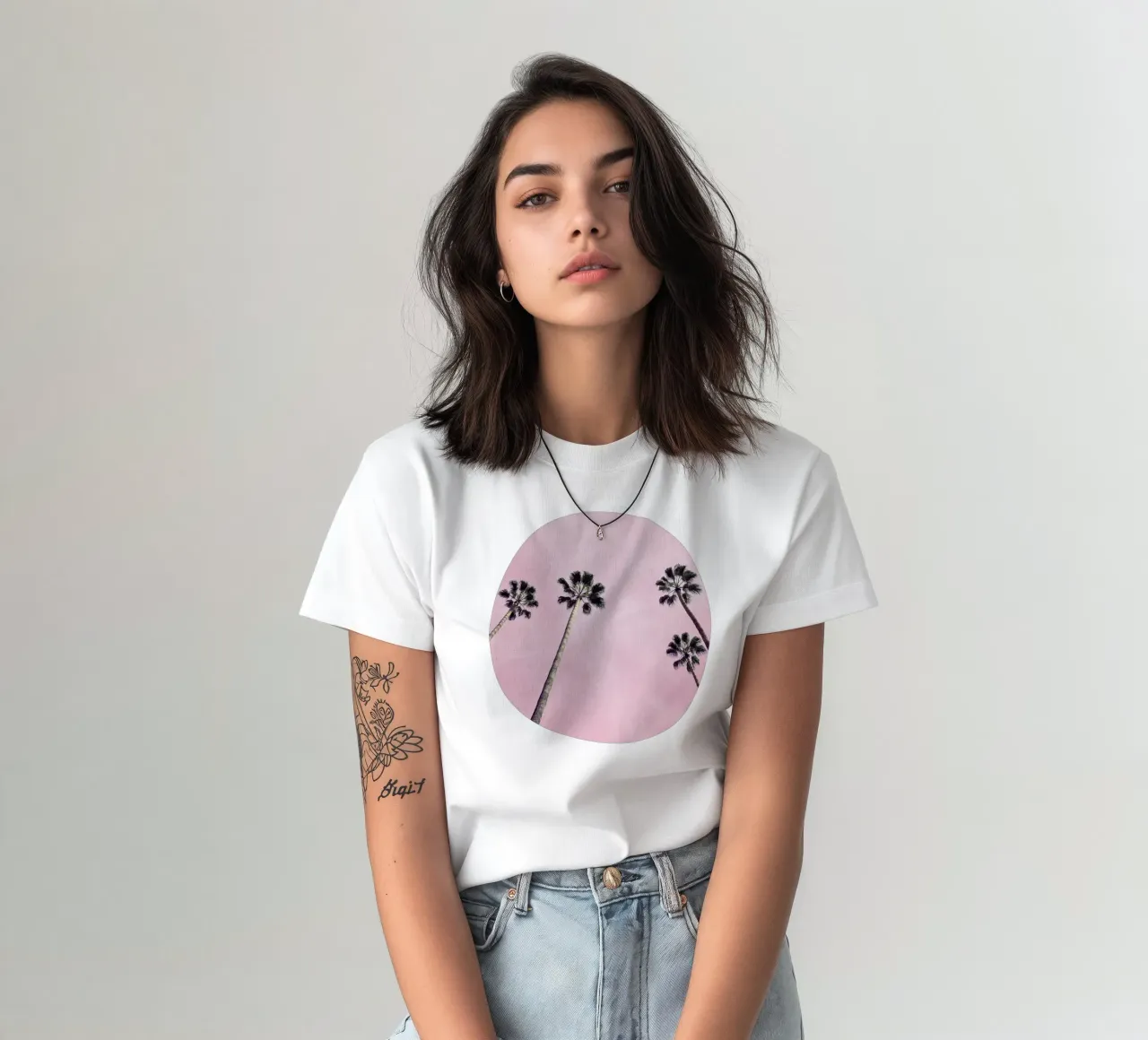 Pink Palms t-shirt by Cassia Beck Photography