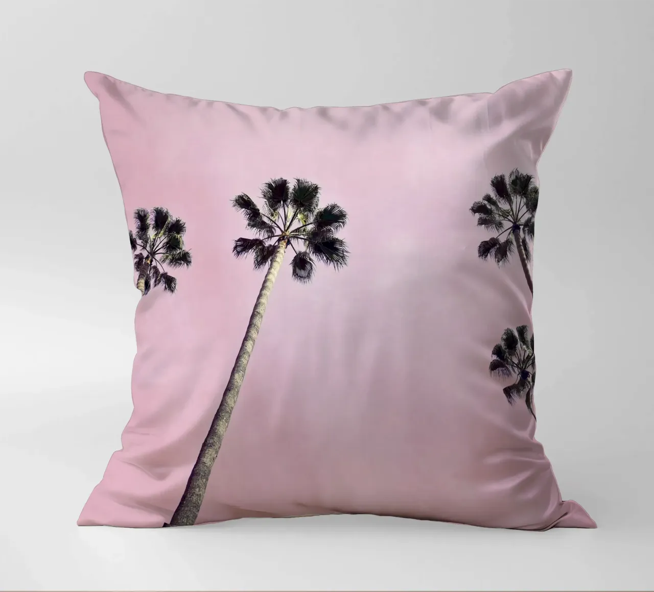 Pink Palms decorative cushion by Cassia Beck Photography