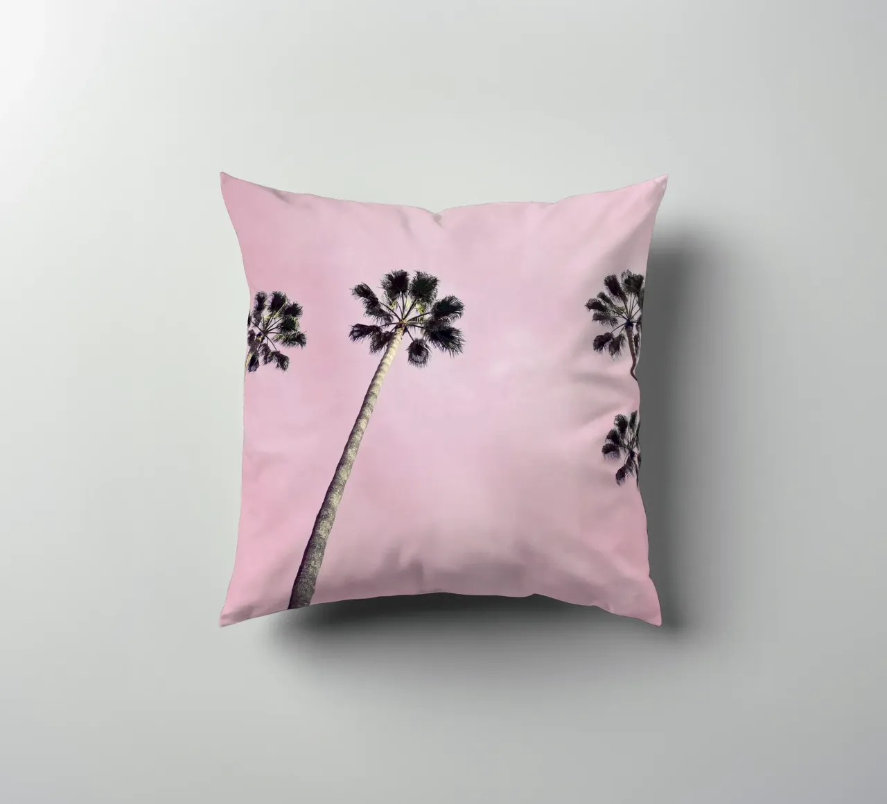 Pink Palms decorative cushion by Cassia Beck Photography