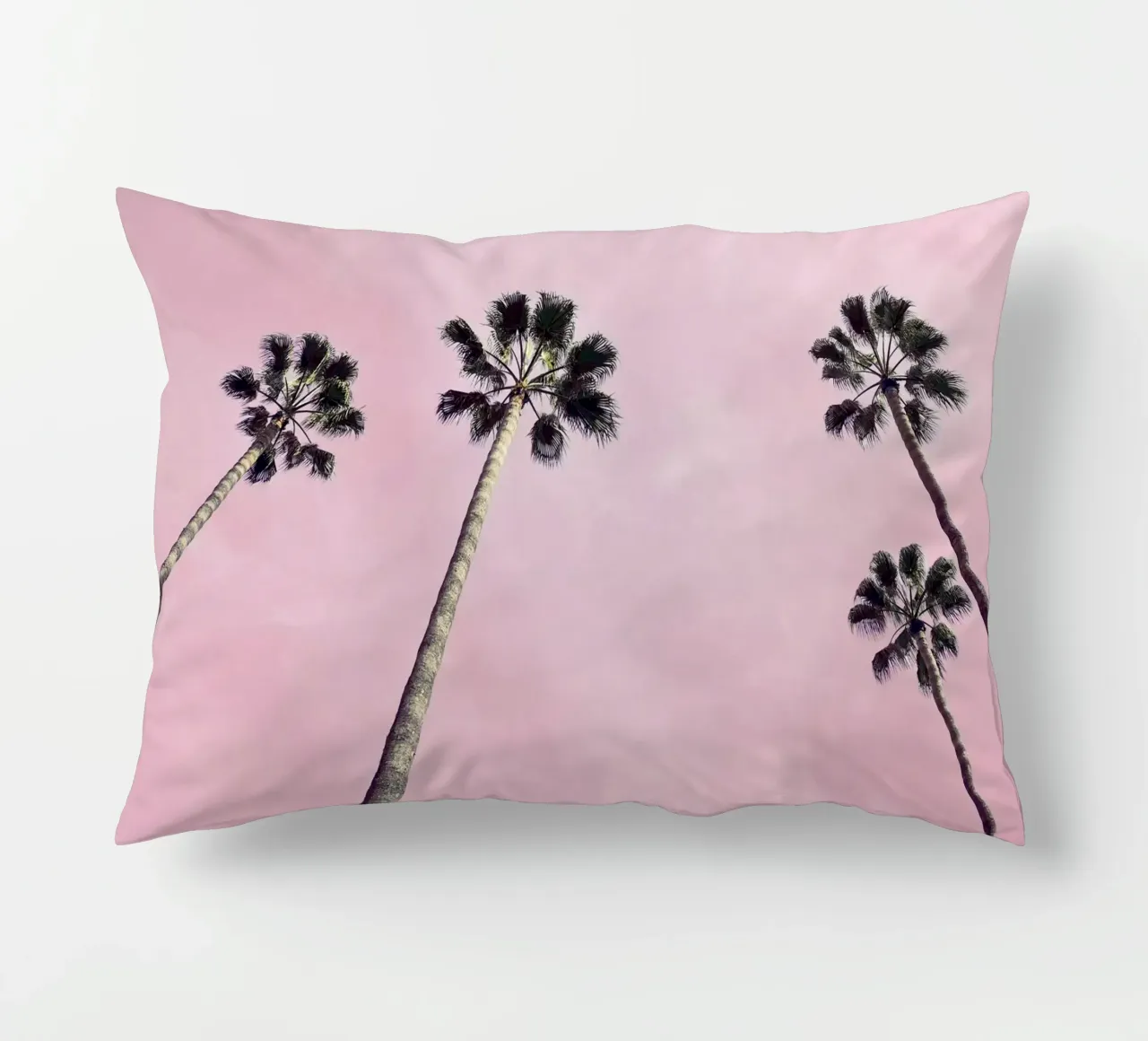 Pink Palms decorative cushion by Cassia Beck Photography