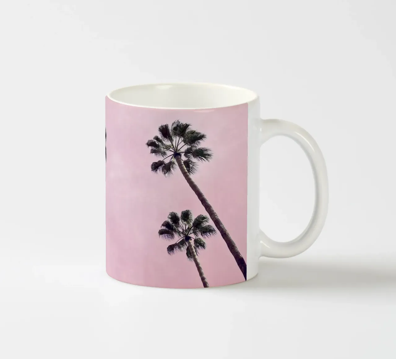 Pink Palms ceramic mug by Cassia Beck Photography