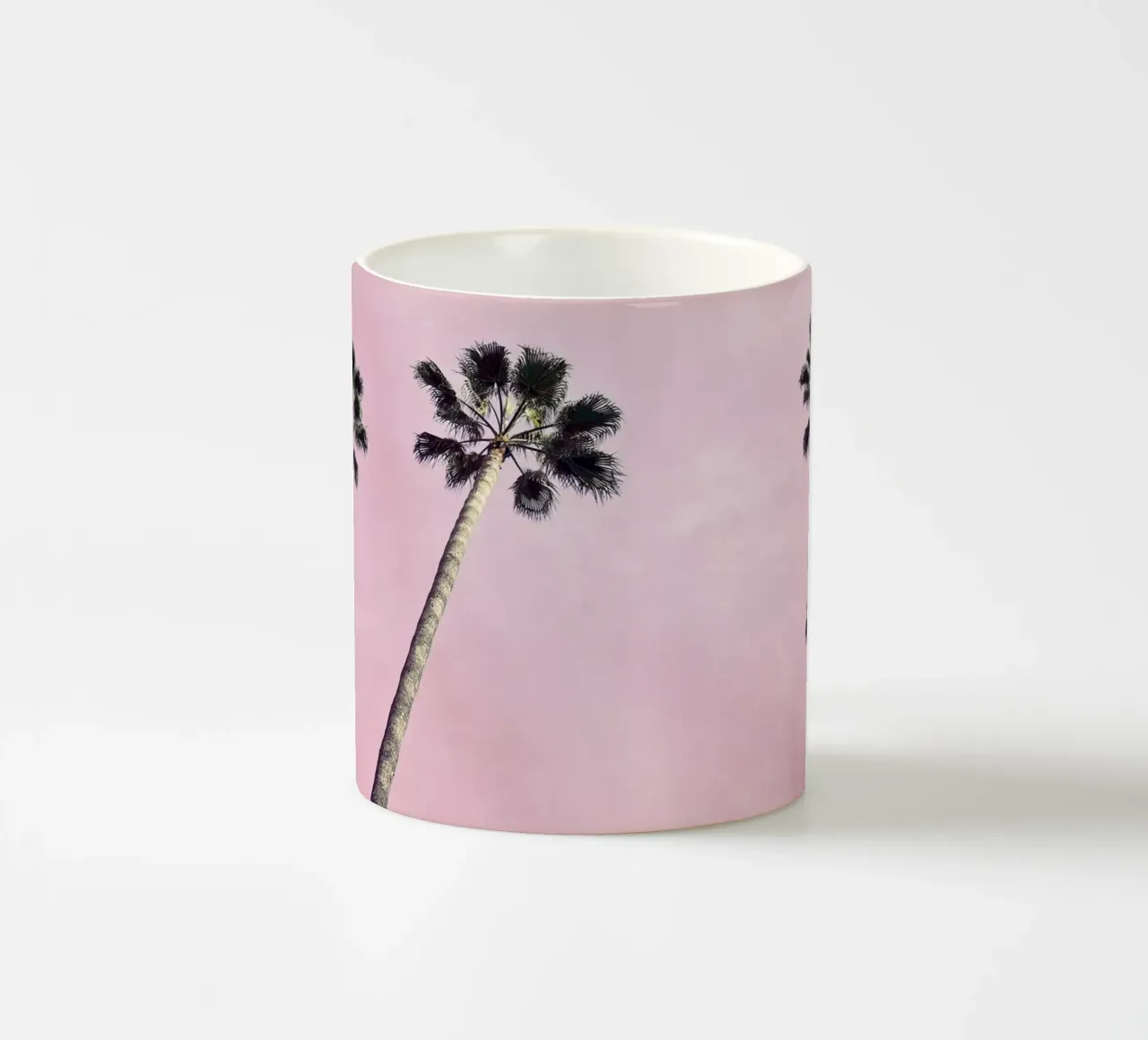 Pink Palms ceramic mug by Cassia Beck Photography
