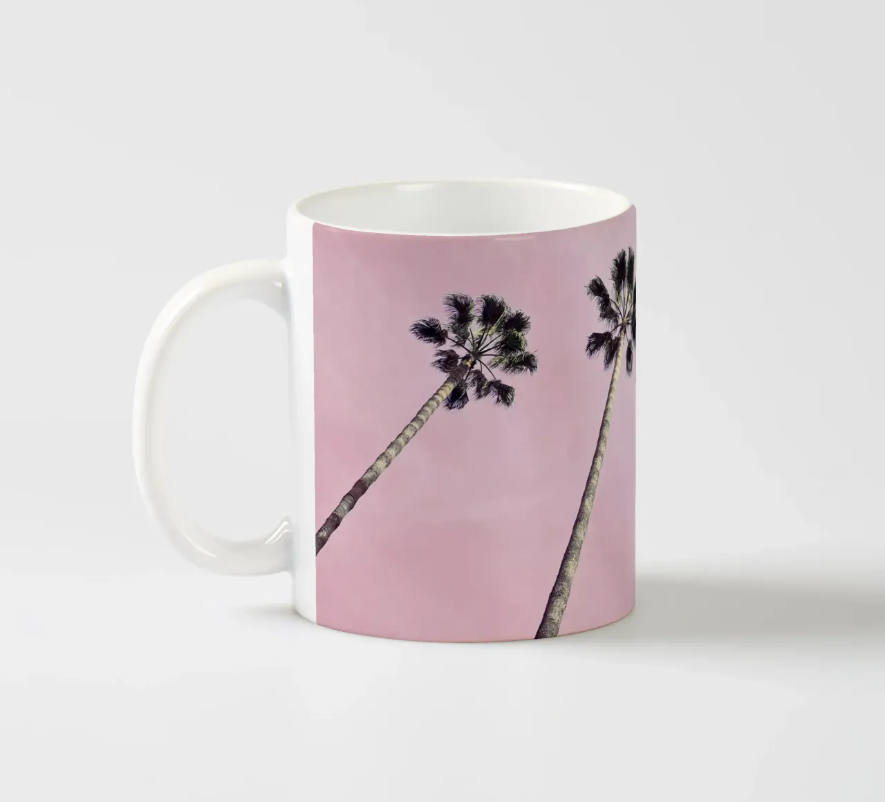 Pink Palms ceramic mug by Cassia Beck Photography