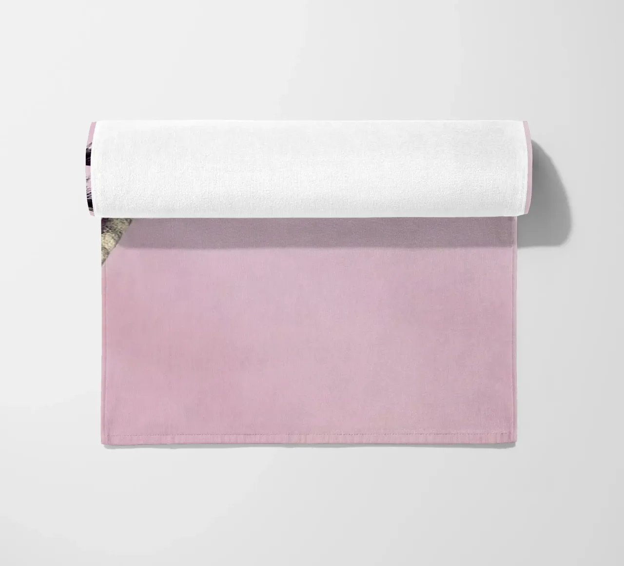 Pink Palms beach towel by Cassia Beck Photography