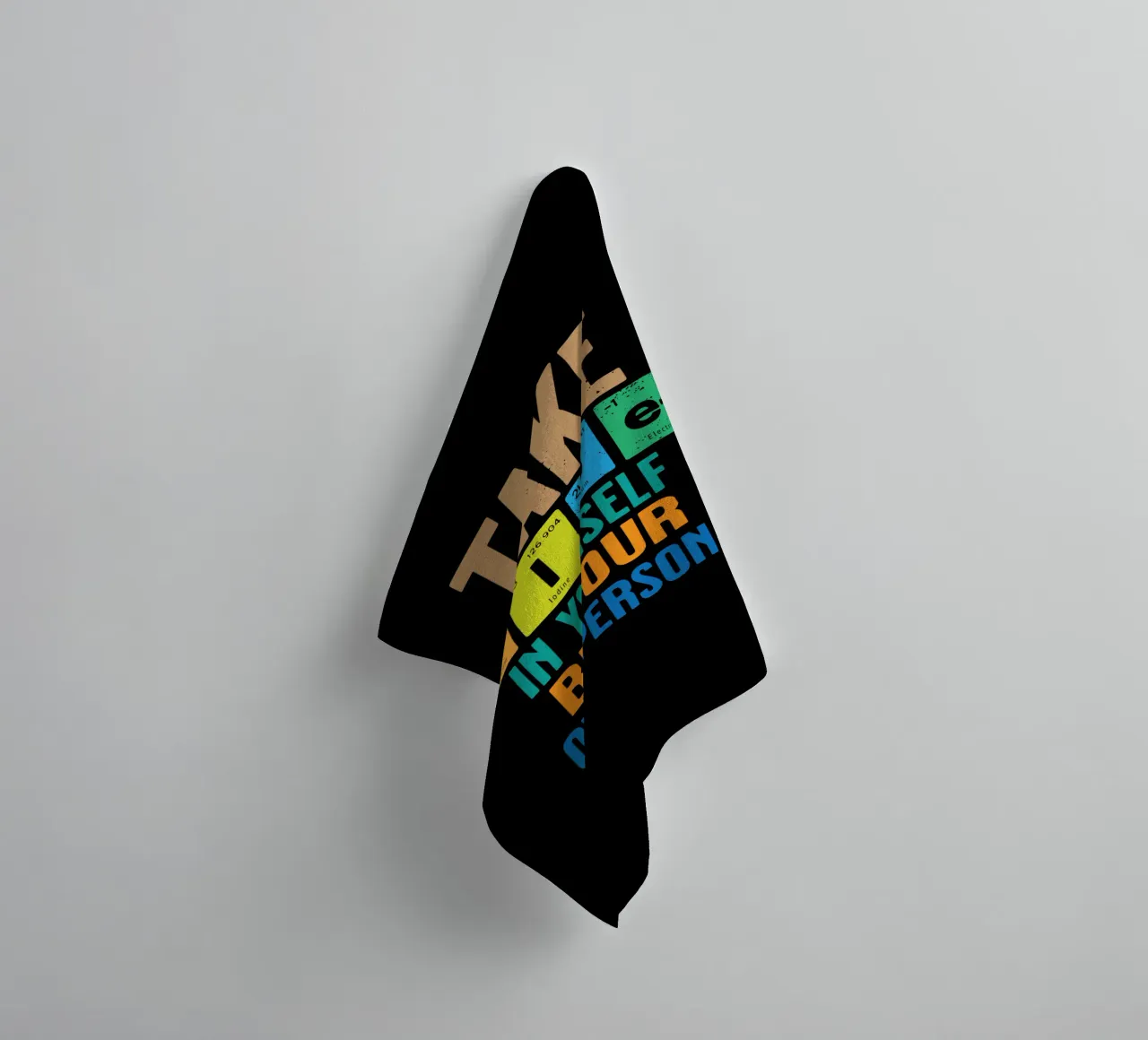 Take pride in yourself. Be your own person towel by Gunawan Rb