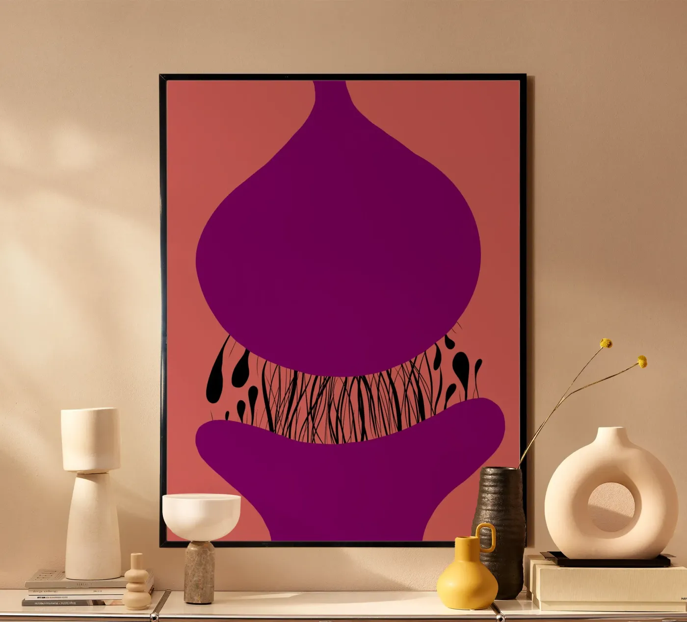 Synaptic cleft poster by Ina Katzemann