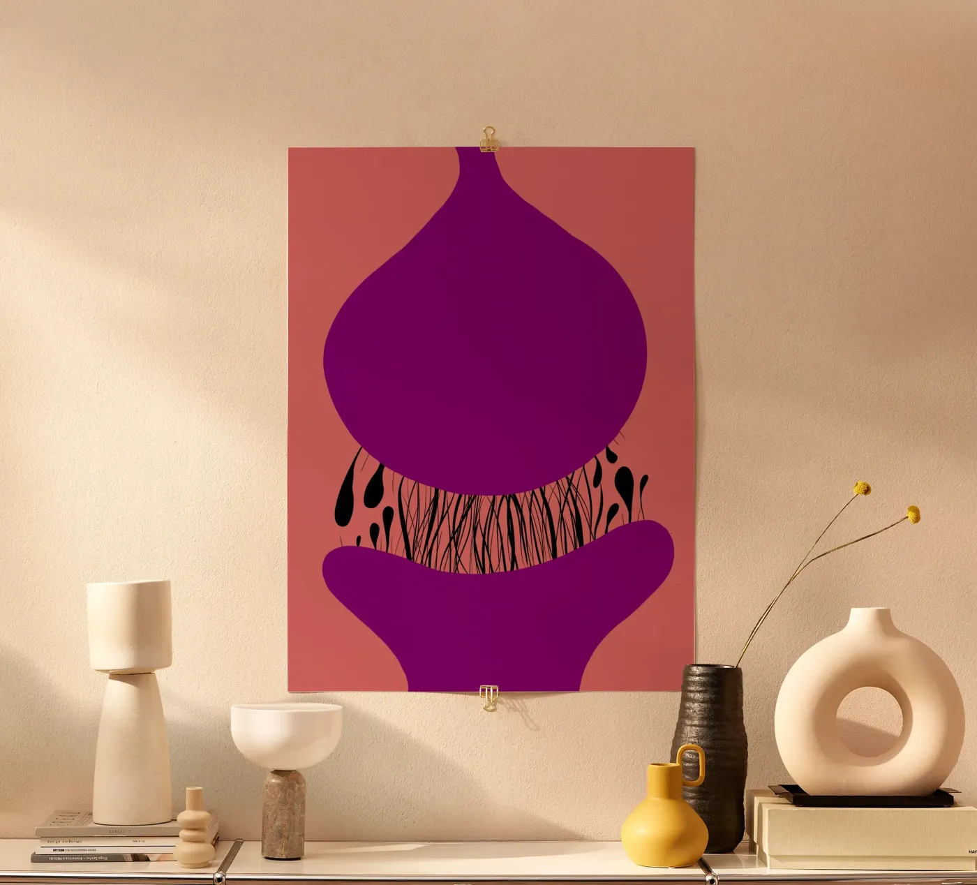 Synaptic cleft poster by Ina Katzemann