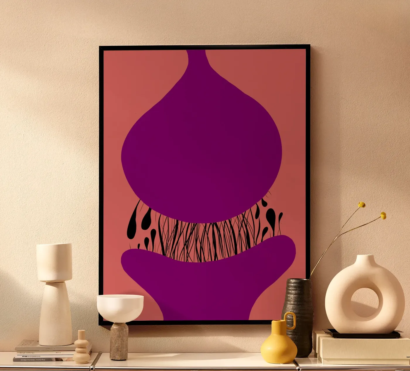 Synaptic cleft poster by Ina Katzemann