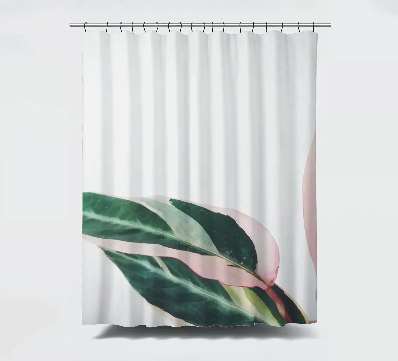 Pink Leaves II shower curtain by Cassia Beck Photography