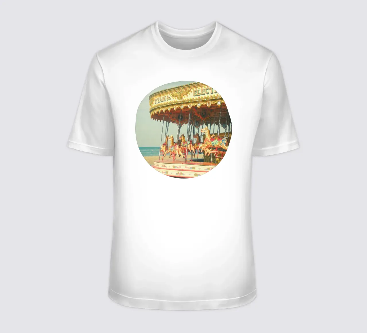 Seaside Carousel t-shirt by Cassia Beck Photography