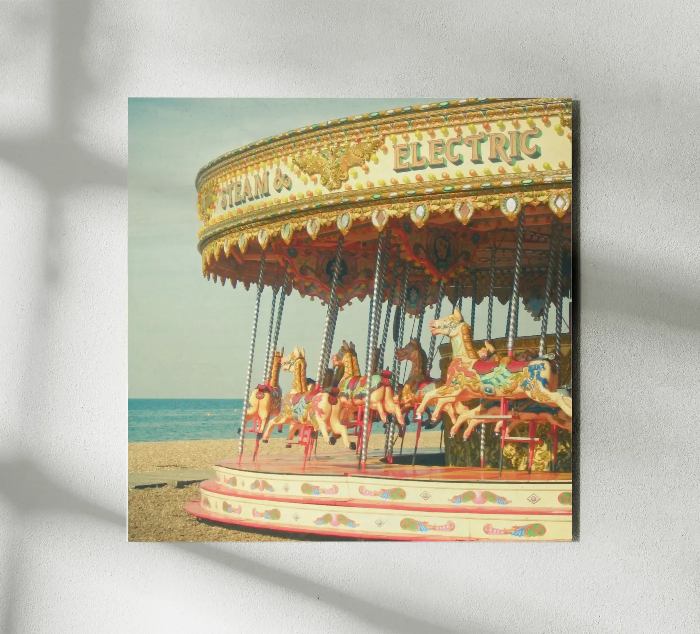 Seaside Carousel forex plate by Cassia Beck Photography