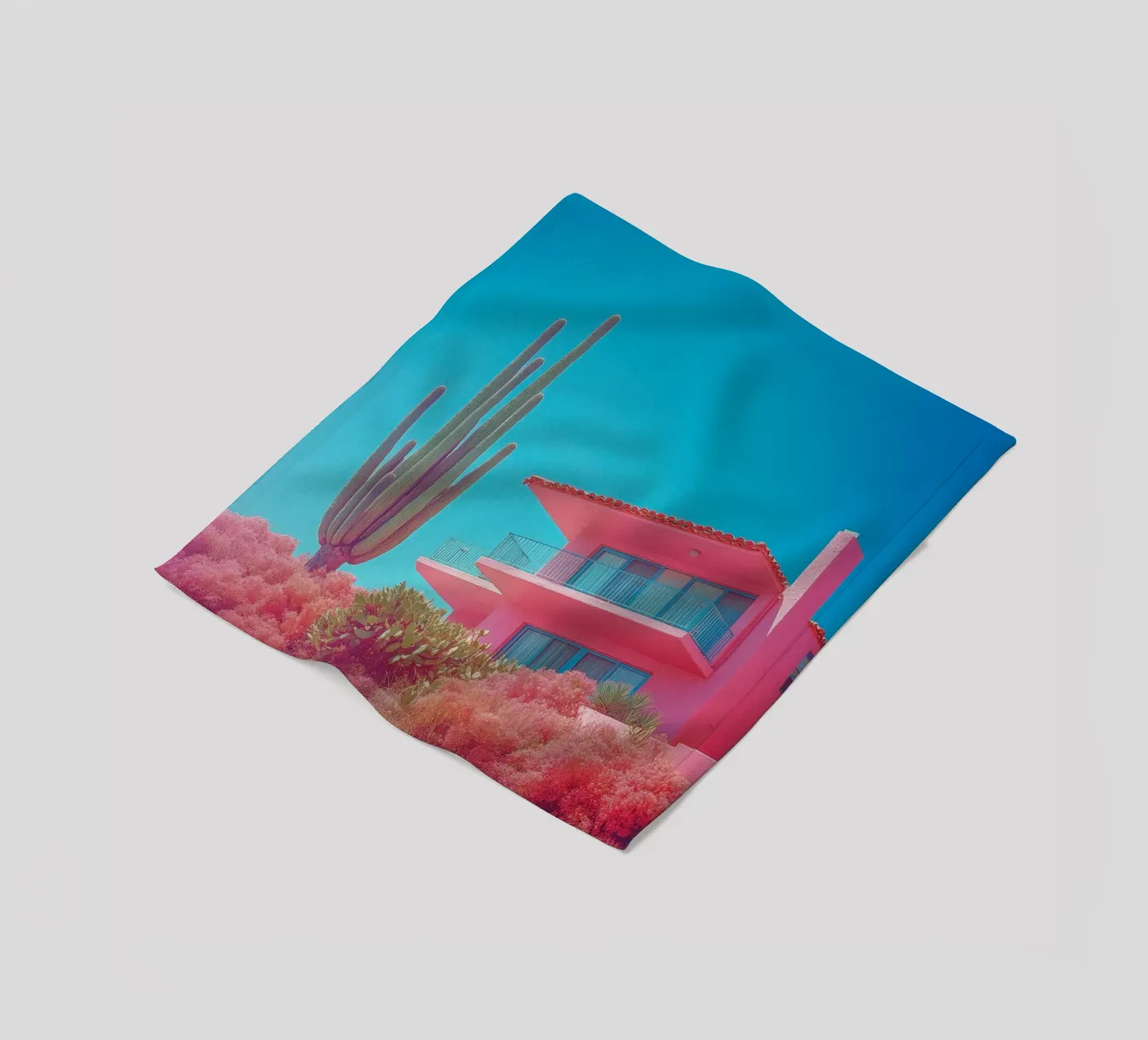 67 fleecedeken van Pink California | Affiches & Posters