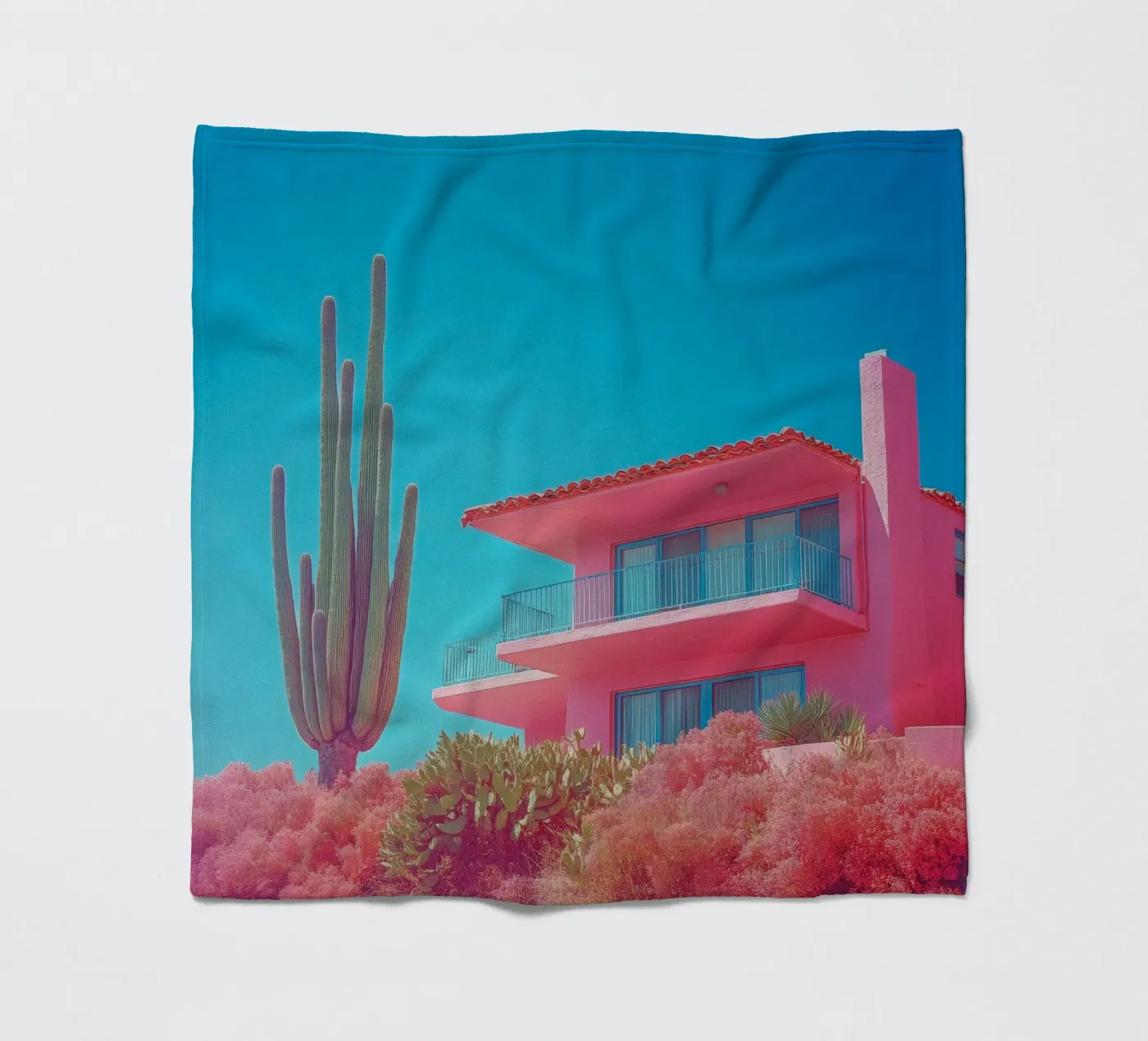 67 fleecedeken van Pink California | Affiches & Posters