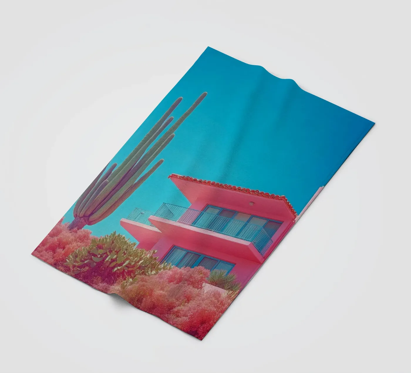 67 fleecedeken van Pink California | Affiches & Posters