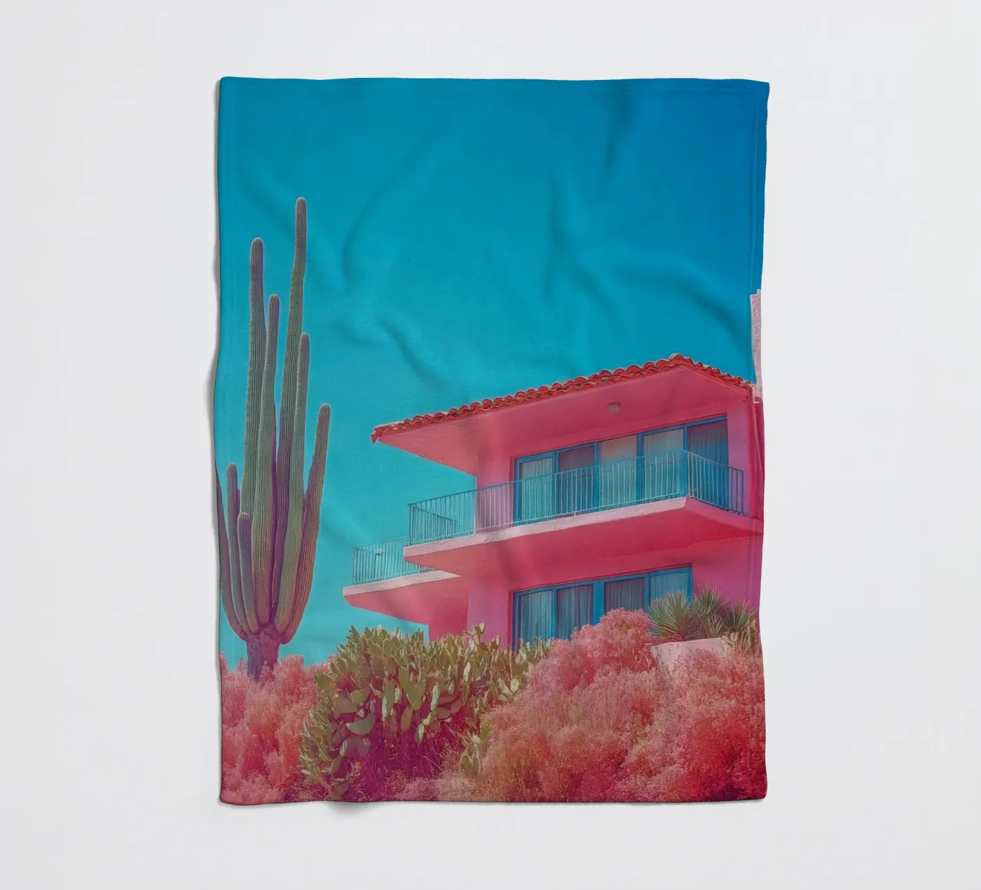 67 fleecedeken van Pink California | Affiches & Posters