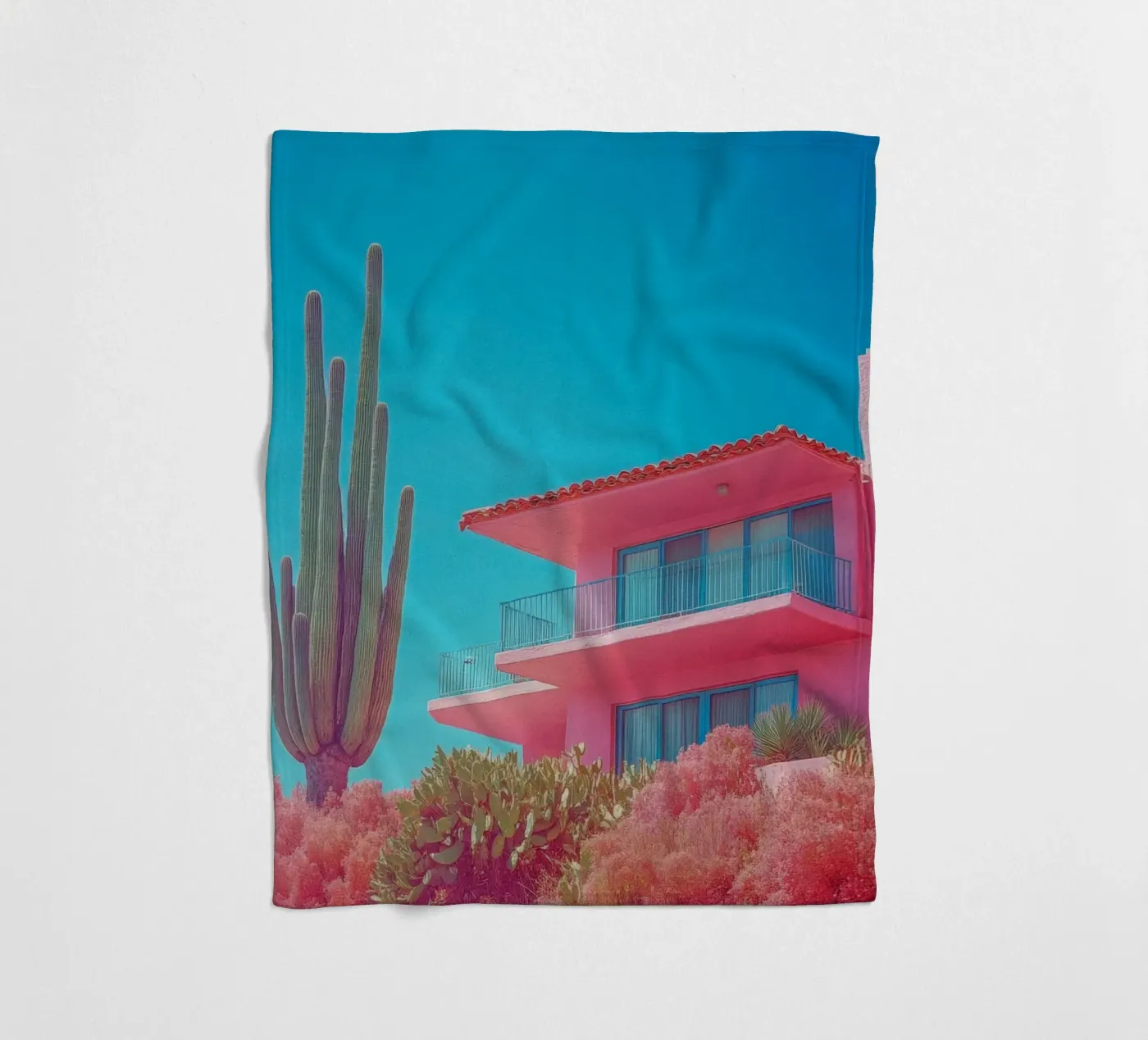 67 fleecedeken van Pink California | Affiches & Posters