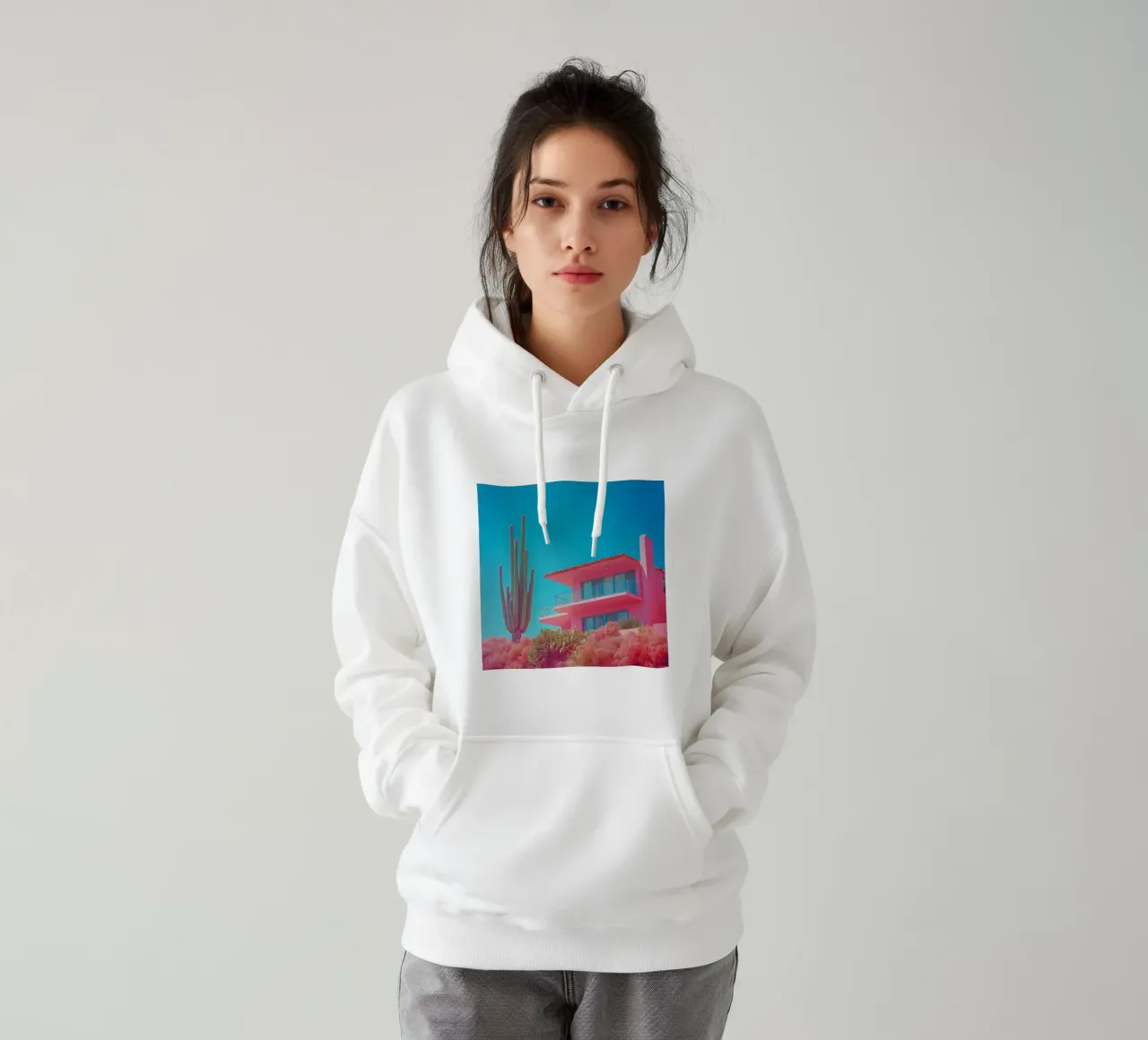 67 felpa con cappuccio da Pink California | Affiches & Posters