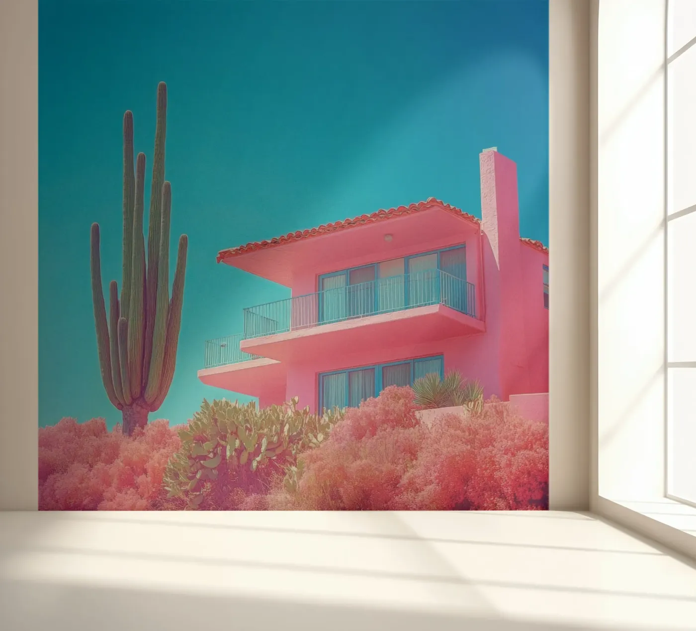 67 fotobehang van Pink California | Affiches & Posters