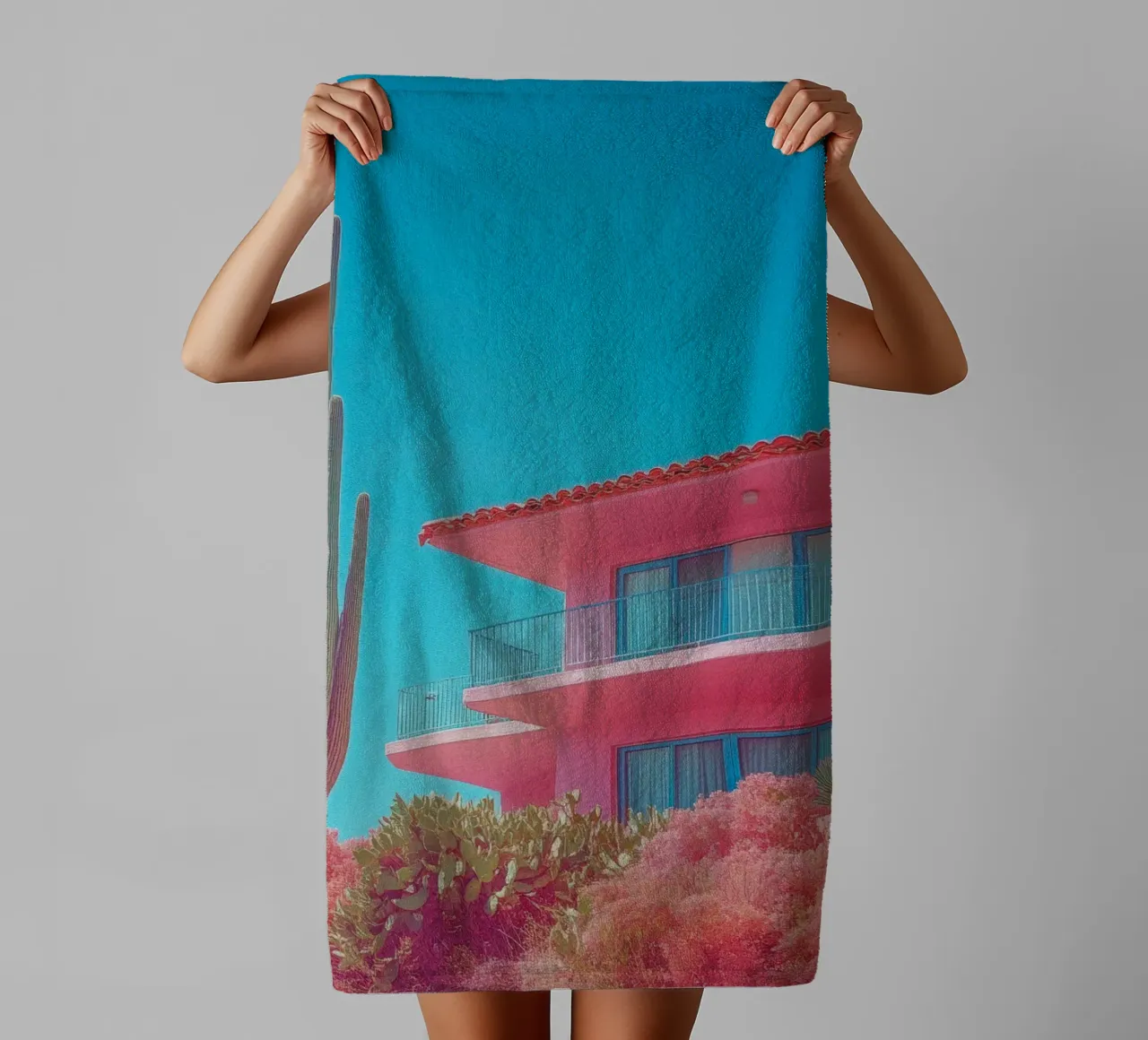 67 asciugamano da bagno da Pink California | Affiches & Posters