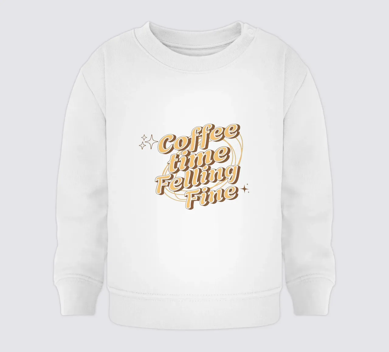 L'ora del caffè in cui ci si sente bene felpa neonato da Gunawan Rb