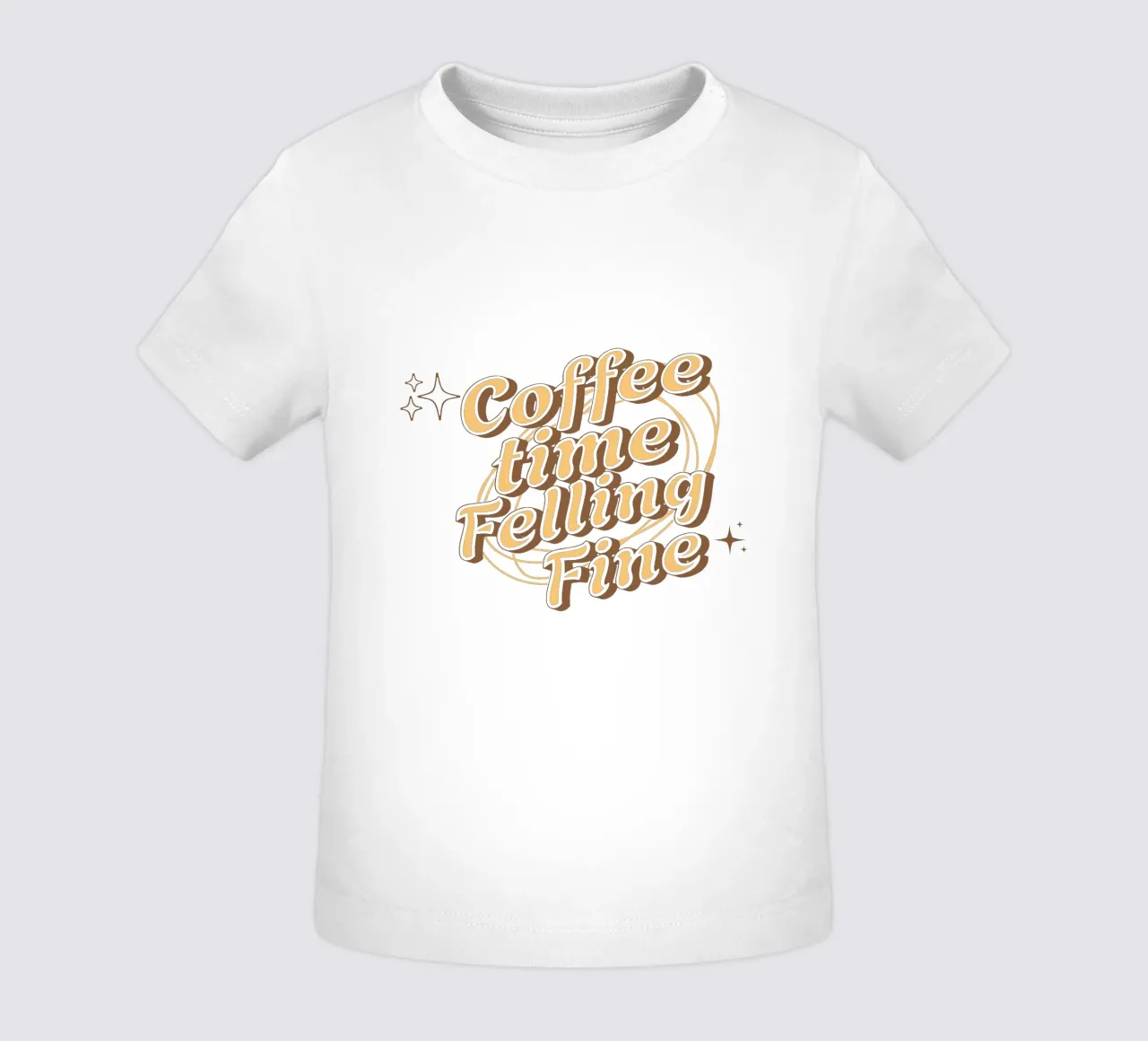 L'ora del caffè in cui ci si sente bene maglietta neonato da Gunawan Rb