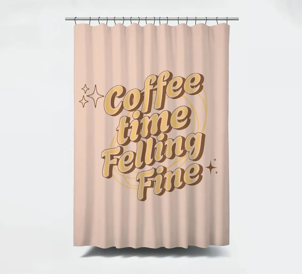 L'ora del caffè in cui ci si sente bene tenda da doccia da Gunawan Rb
