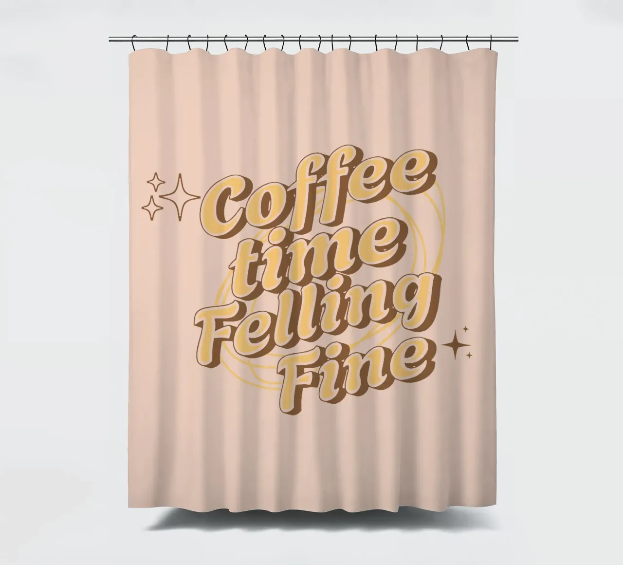 L'ora del caffè in cui ci si sente bene tenda da doccia da Gunawan Rb