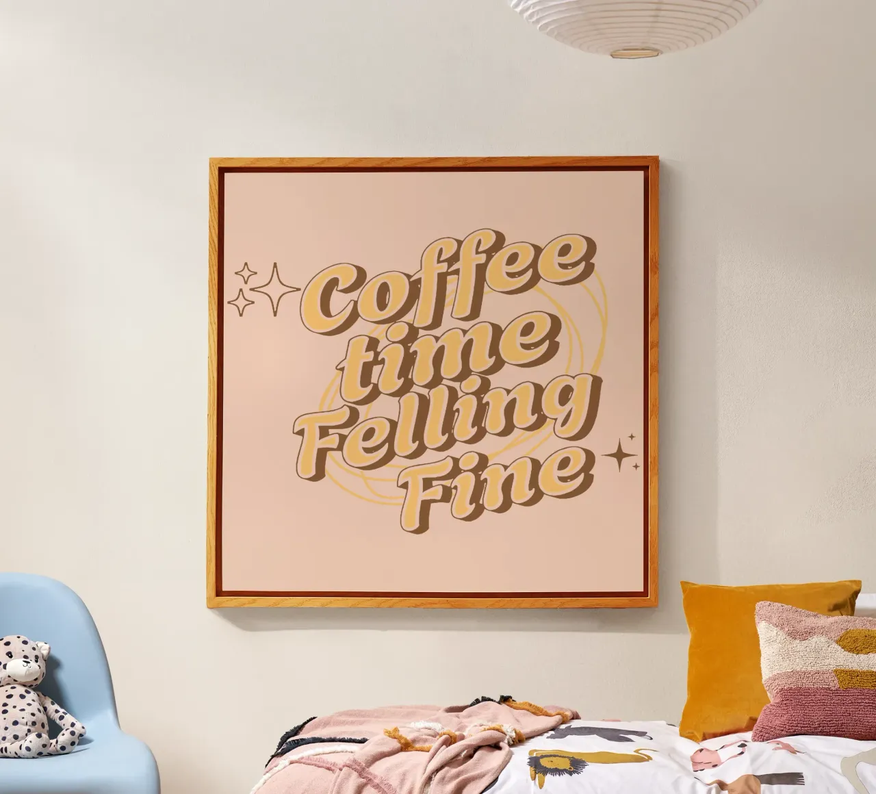L'ora del caffè in cui ci si sente bene plexiglass da Gunawan Rb