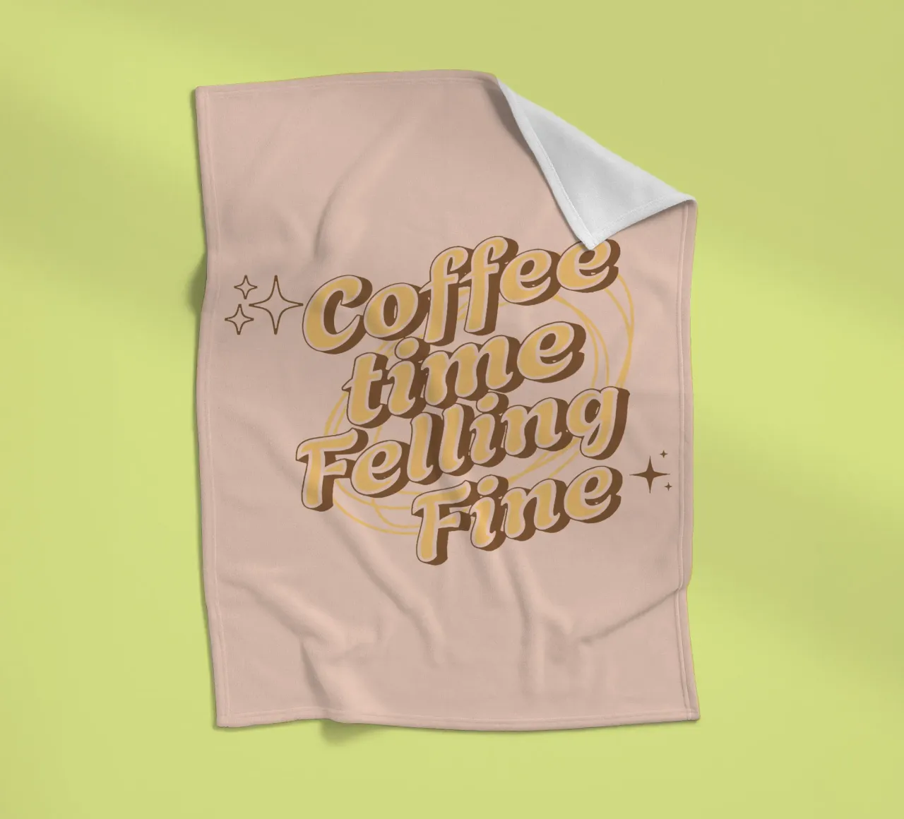 L'ora del caffè in cui ci si sente bene coperta in pile da Gunawan Rb