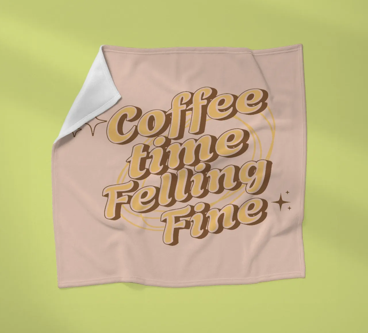 L'ora del caffè in cui ci si sente bene coperta in pile da Gunawan Rb