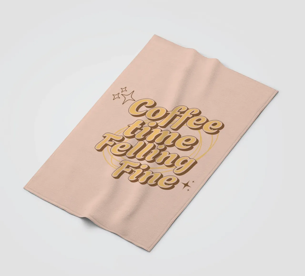 L'ora del caffè in cui ci si sente bene coperta in pile da Gunawan Rb