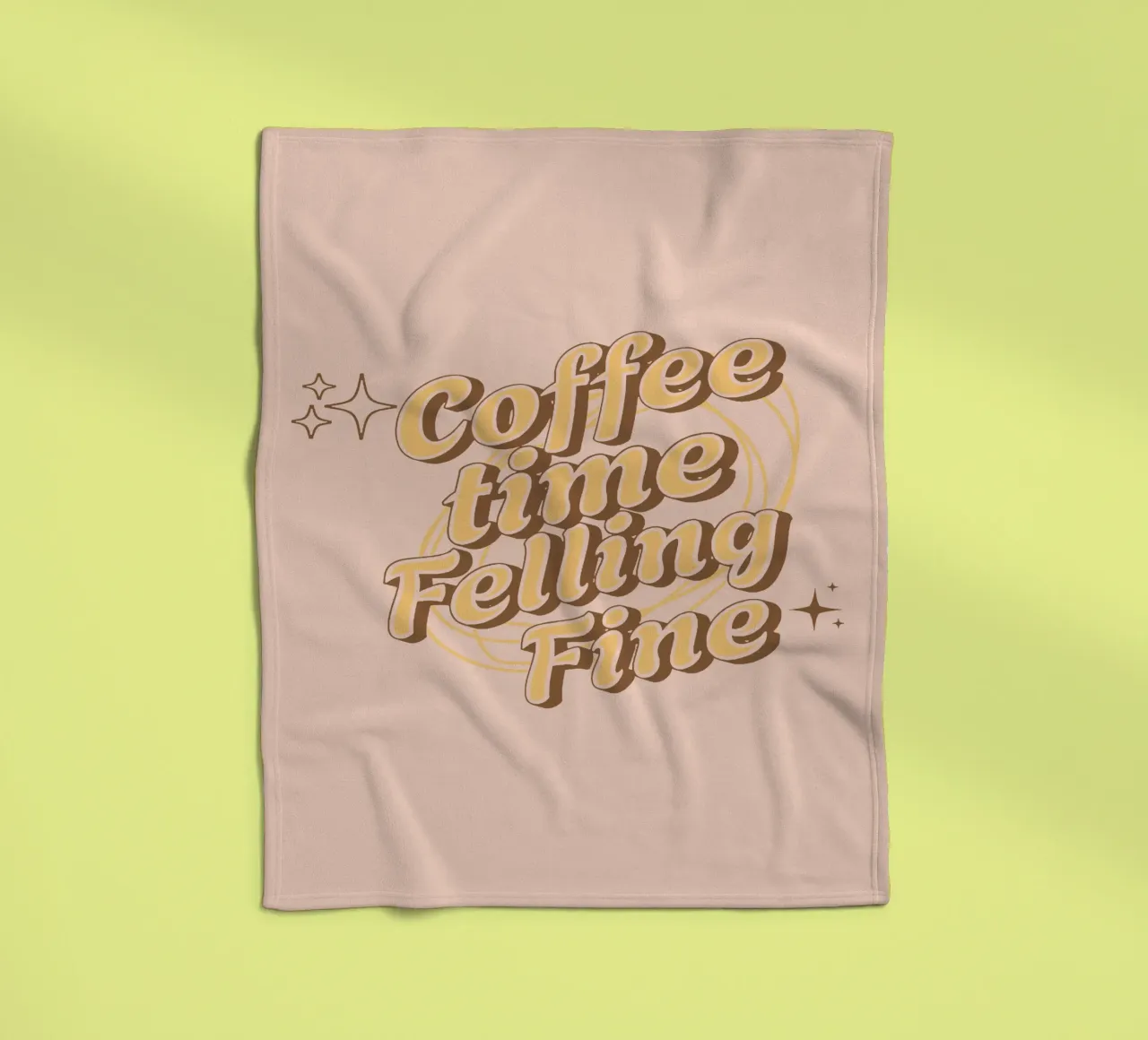L'ora del caffè in cui ci si sente bene coperta in pile da Gunawan Rb