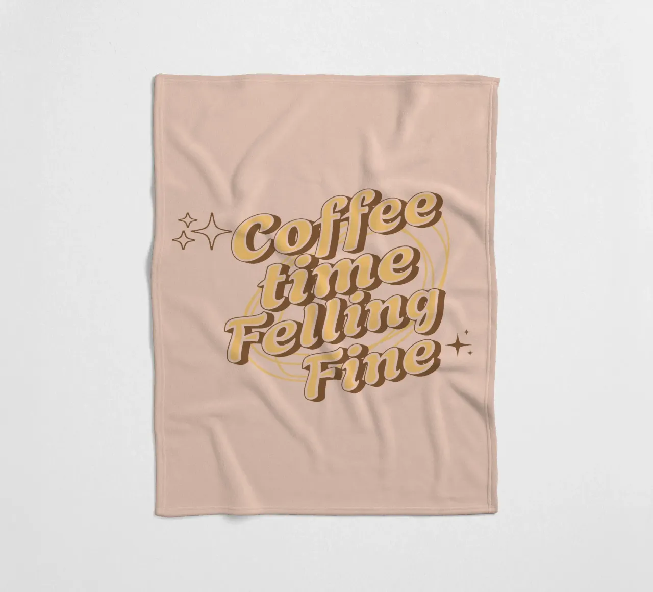 L'ora del caffè in cui ci si sente bene coperta in pile da Gunawan Rb