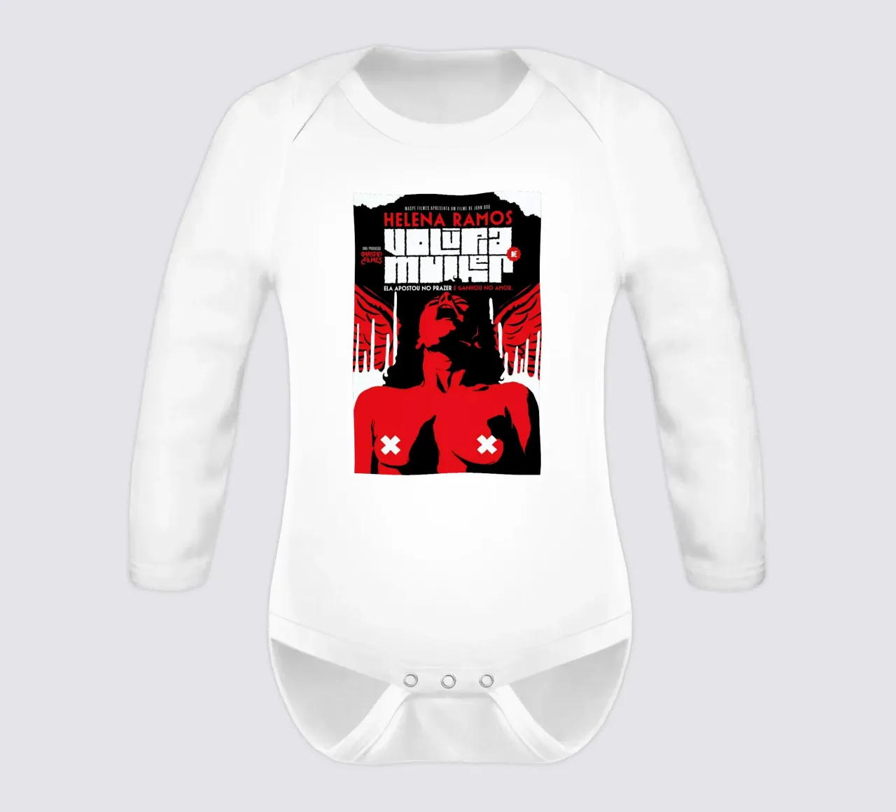 Volupia de Mulher long-sleeve baby romper by Butcher Billy