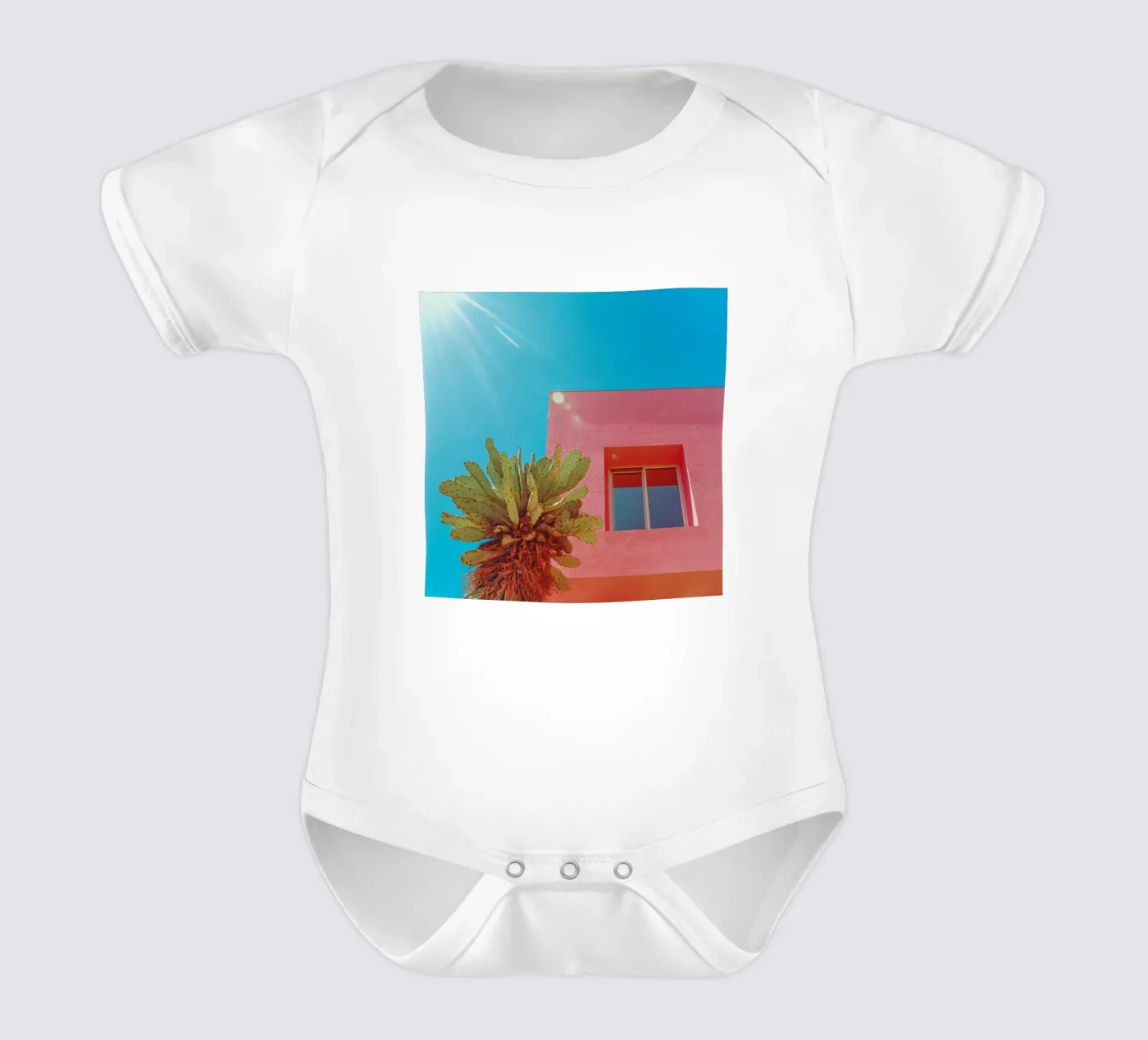 67 Kurzarm Babybody von Pink California | Affiches & Posters
