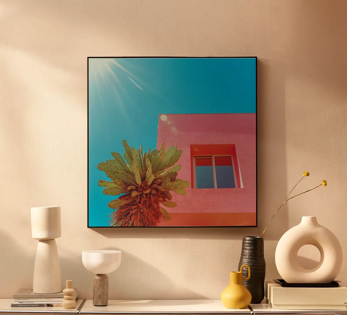 67 acryl van Pink California | Affiches & Posters