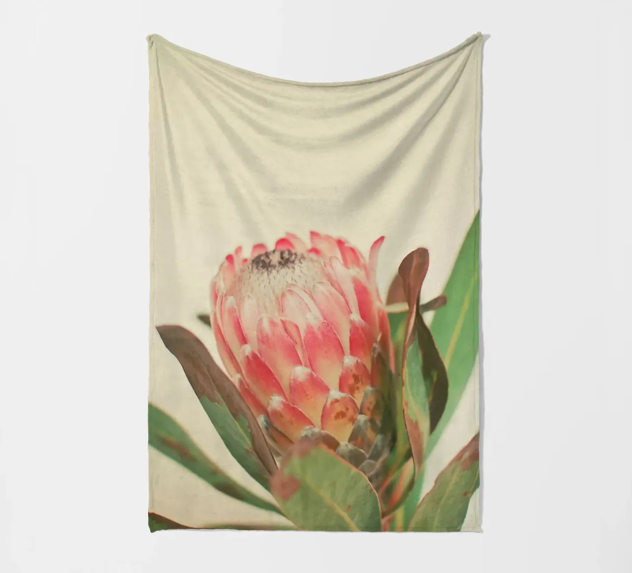 Rosa Eis Fleecedecke von Cassia Beck Photography