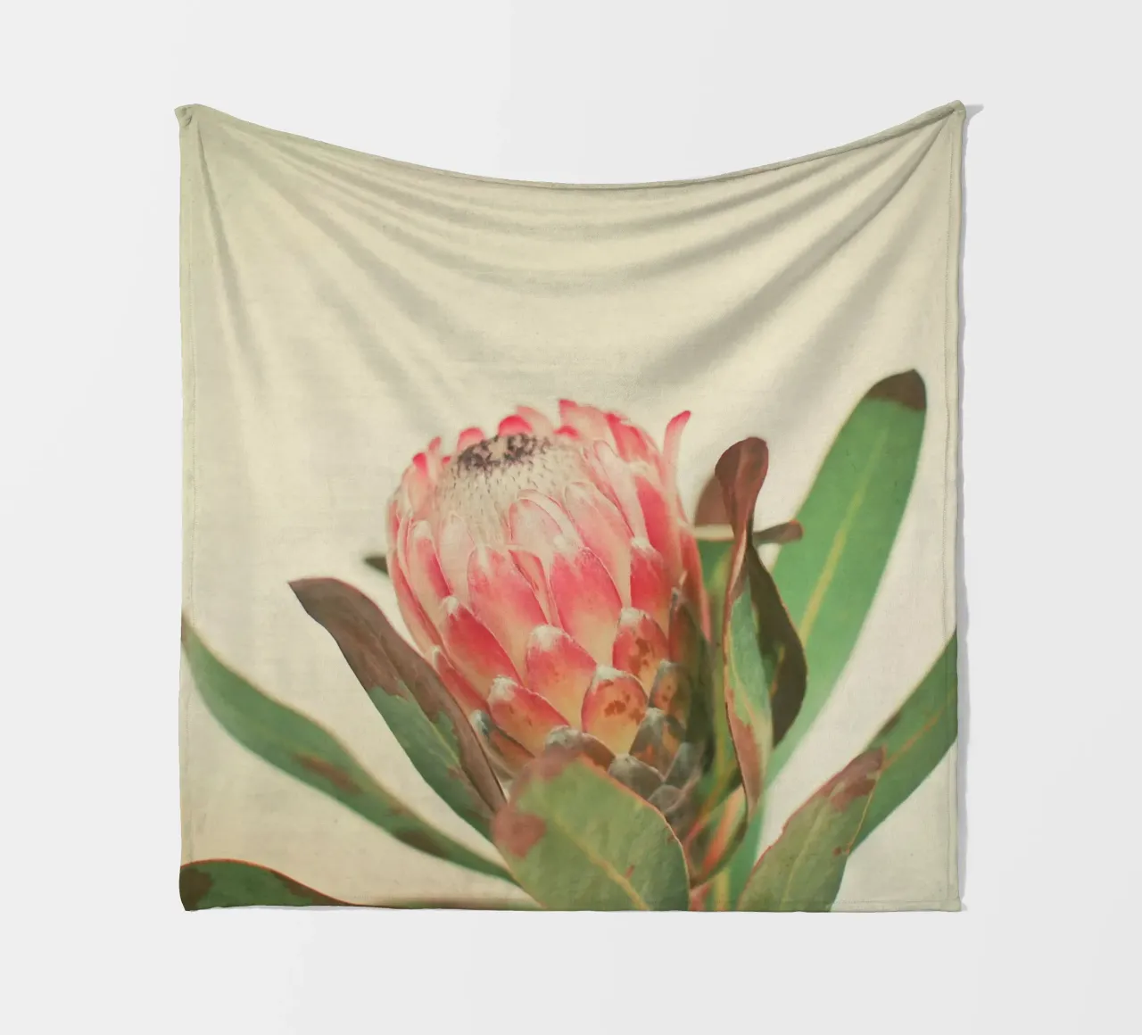 Rosa Eis Fleecedecke von Cassia Beck Photography