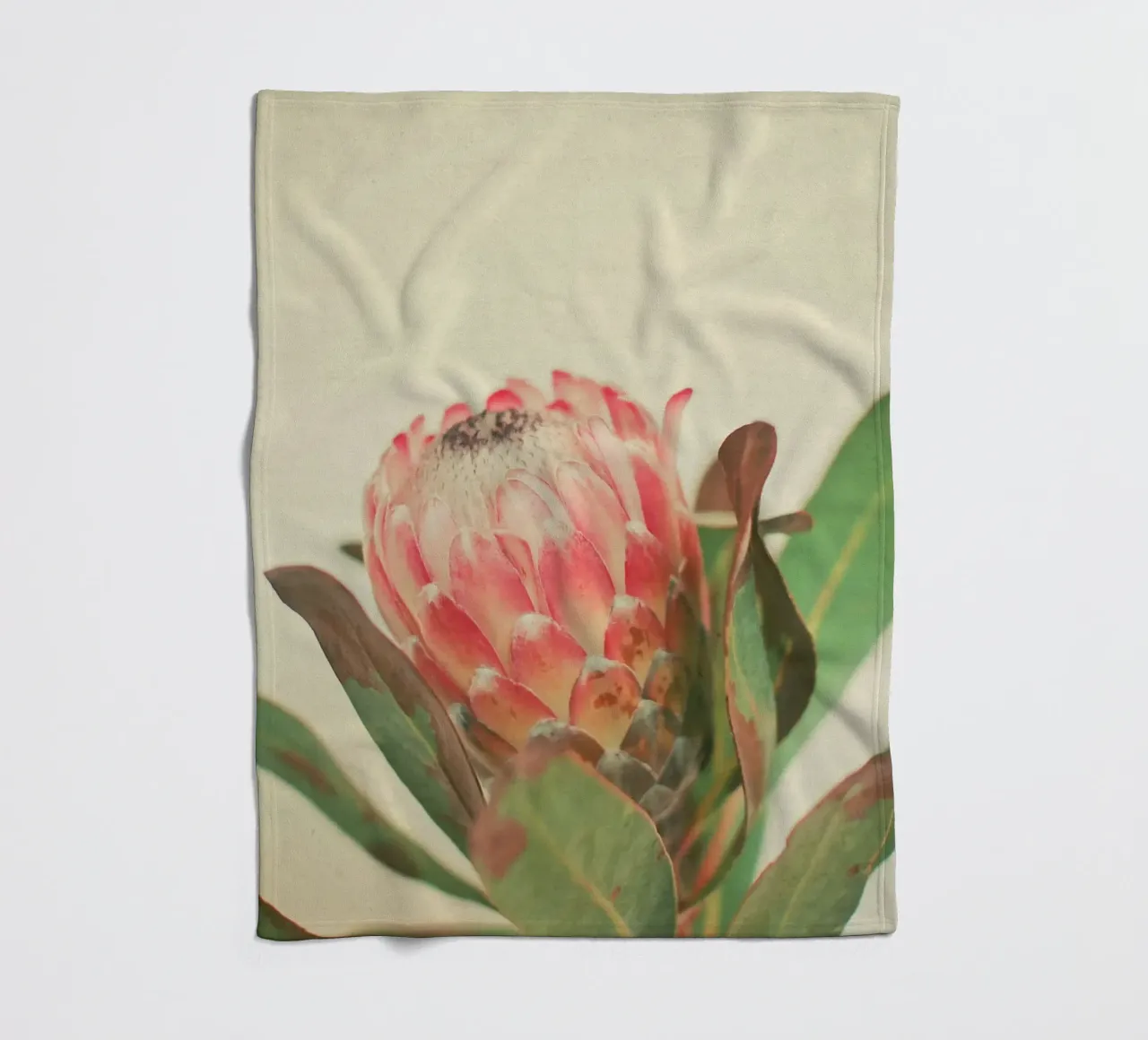 Rosa Eis Fleecedecke von Cassia Beck Photography