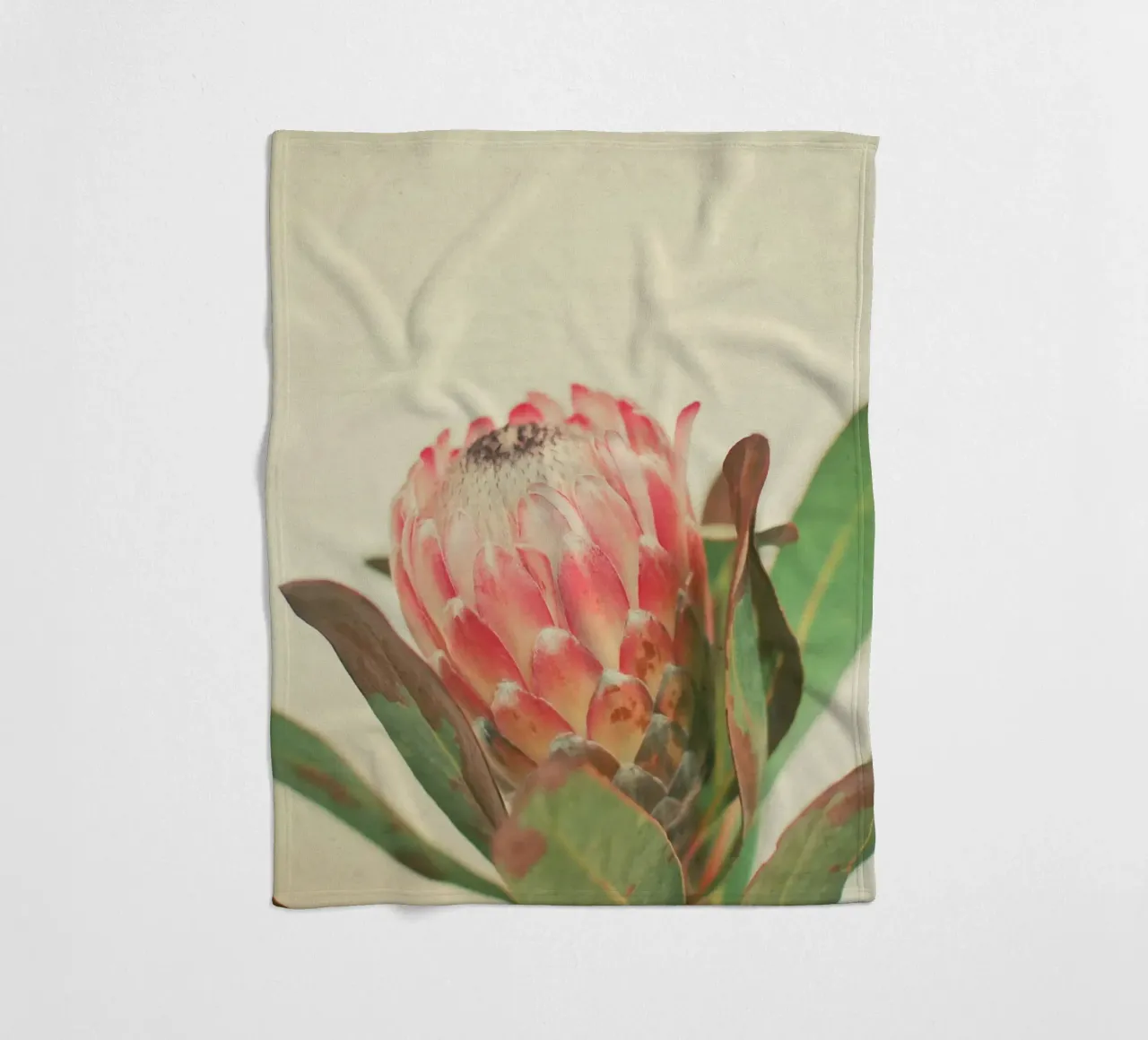 Rosa Eis Fleecedecke von Cassia Beck Photography