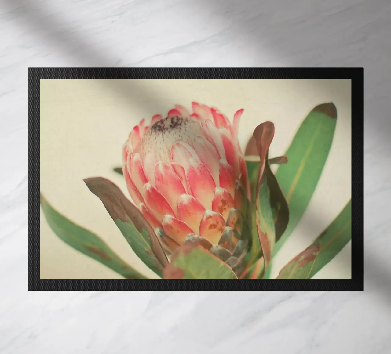 Rosa Eis Fußmatte von Cassia Beck Photography